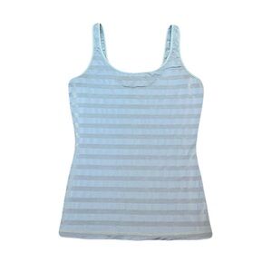 Lululemon EmbRacer Tank Top III in Periwinkle Stripe, size 6/8